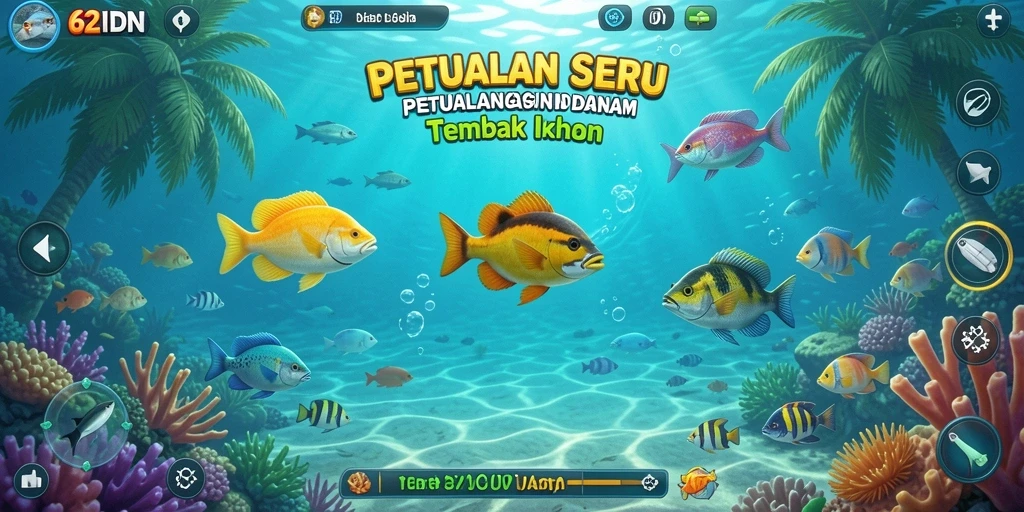 Tangkapan layar dari gameplay seru Tembak Ikan.