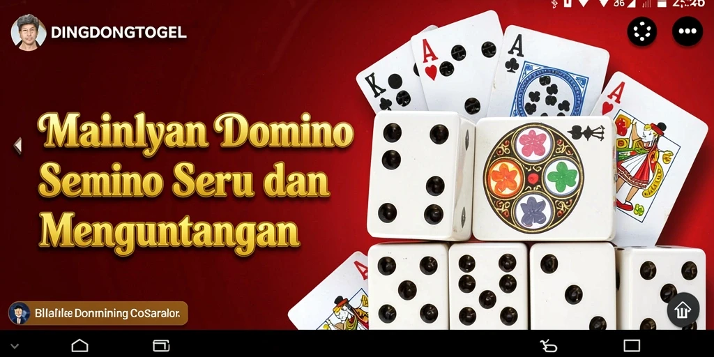 Tampilan gameplay DINGDONGTOGEL yang seru dan kompetitif.