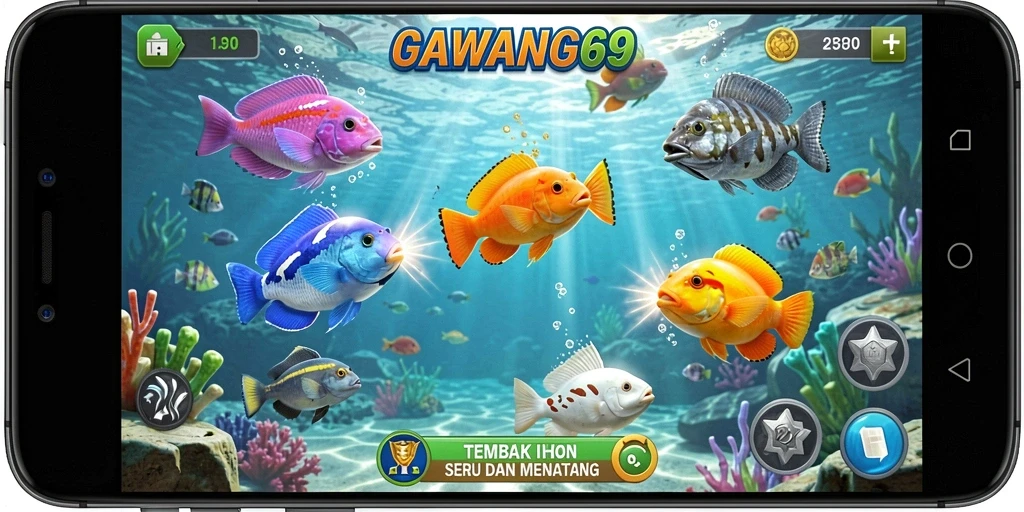 Tangkapan ikan yang menakjubkan dalam gameplay GAWANG69.
