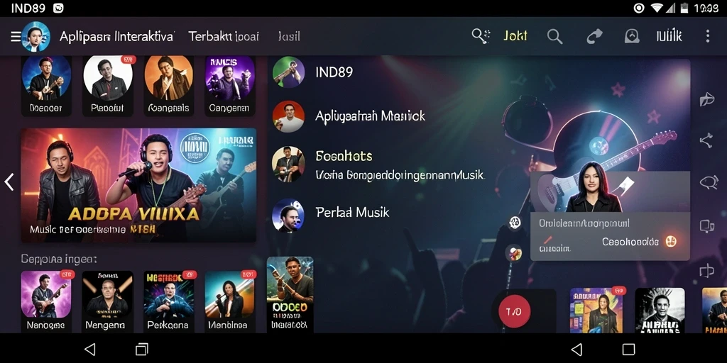 Screenshot IND89 menampilkan gameplay interaktif dan seru dalam musik.