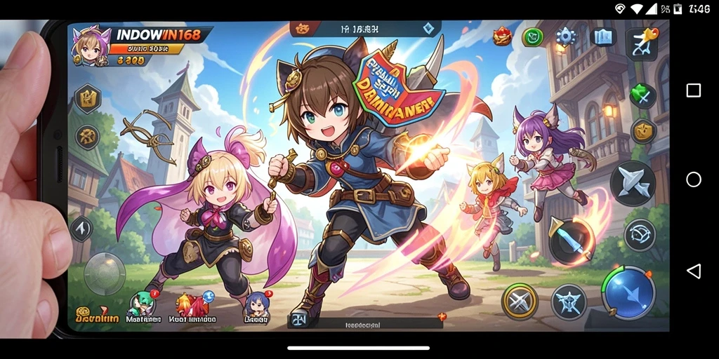 Tampilan gameplay seru dari INDOWIN168 yang mencerminkan dunia Anime.