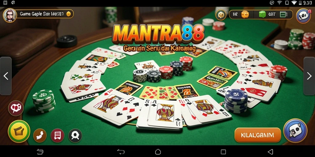 Tampilan gameplay Gaple yang menarik dan interaktif.