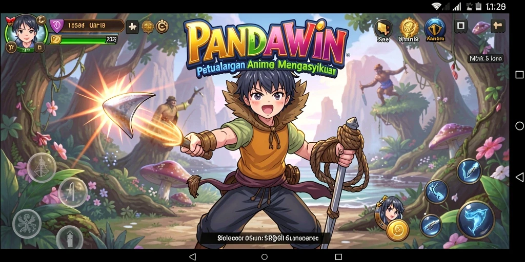 Gameplay seru di PANDAWIN dengan karakter anime yang menarik.