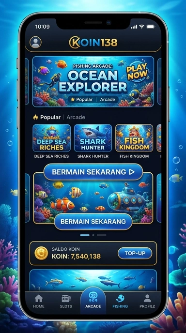 Tampilan antarmuka koin138 yang menarik dan sederhana.